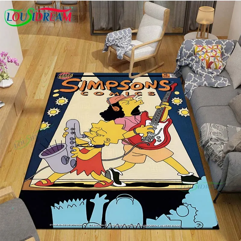 Kids Outdoor Yoga - Tapis de dessin animé SS-Simpson exquis,