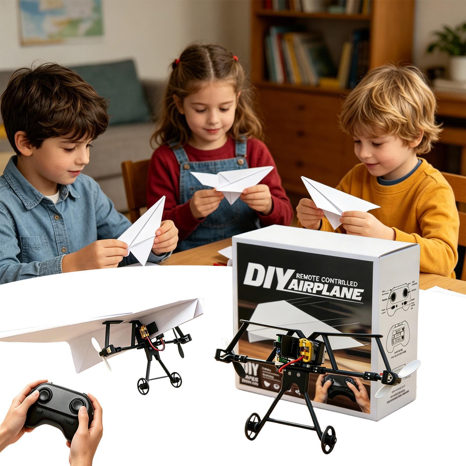 Kids Outdoor Park - Kit d'avion en papier RC à