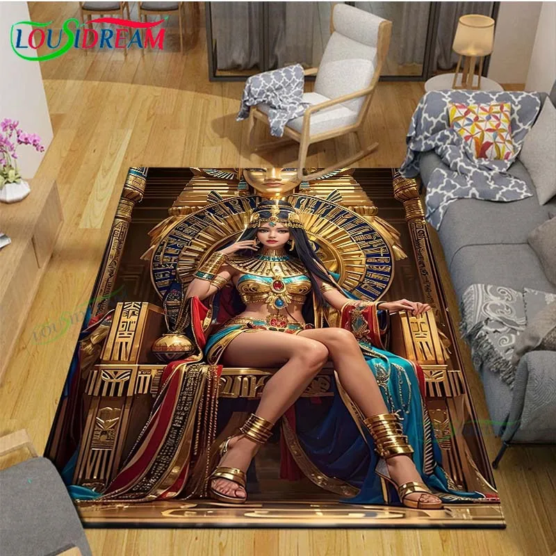 Kids Outdoor Yoga - Tapis imprimé pharaon égyptien, tapis de