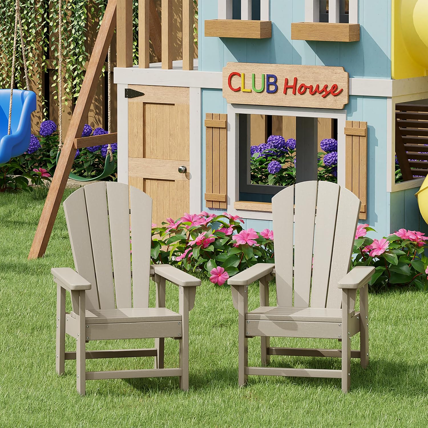 Kids Outdoor Lawn Chair - Ensemble de 2 chaises d'extérieur pour