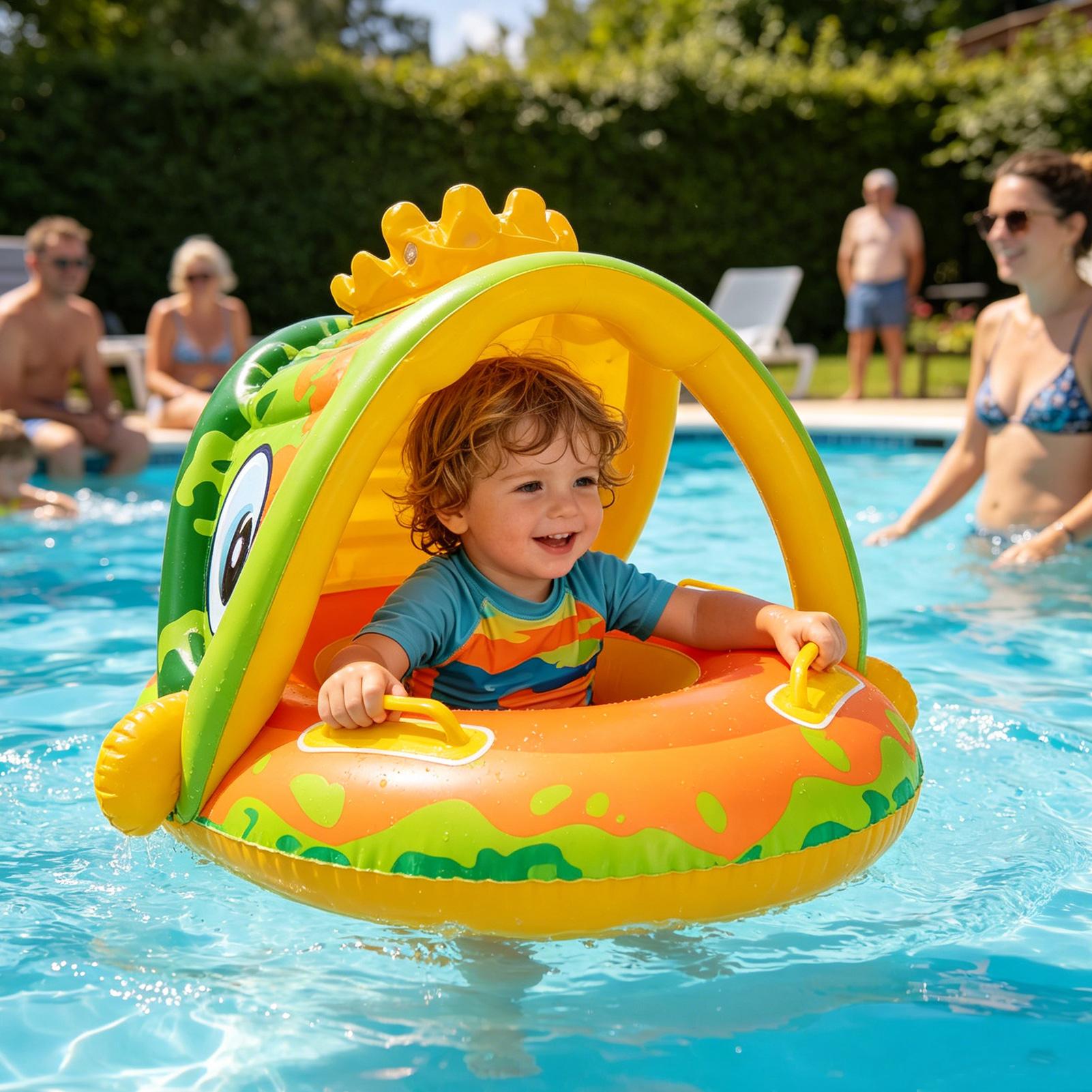 Kids Outdoor Lawn Chair - Chaise gonflable pour enfants avec auvent