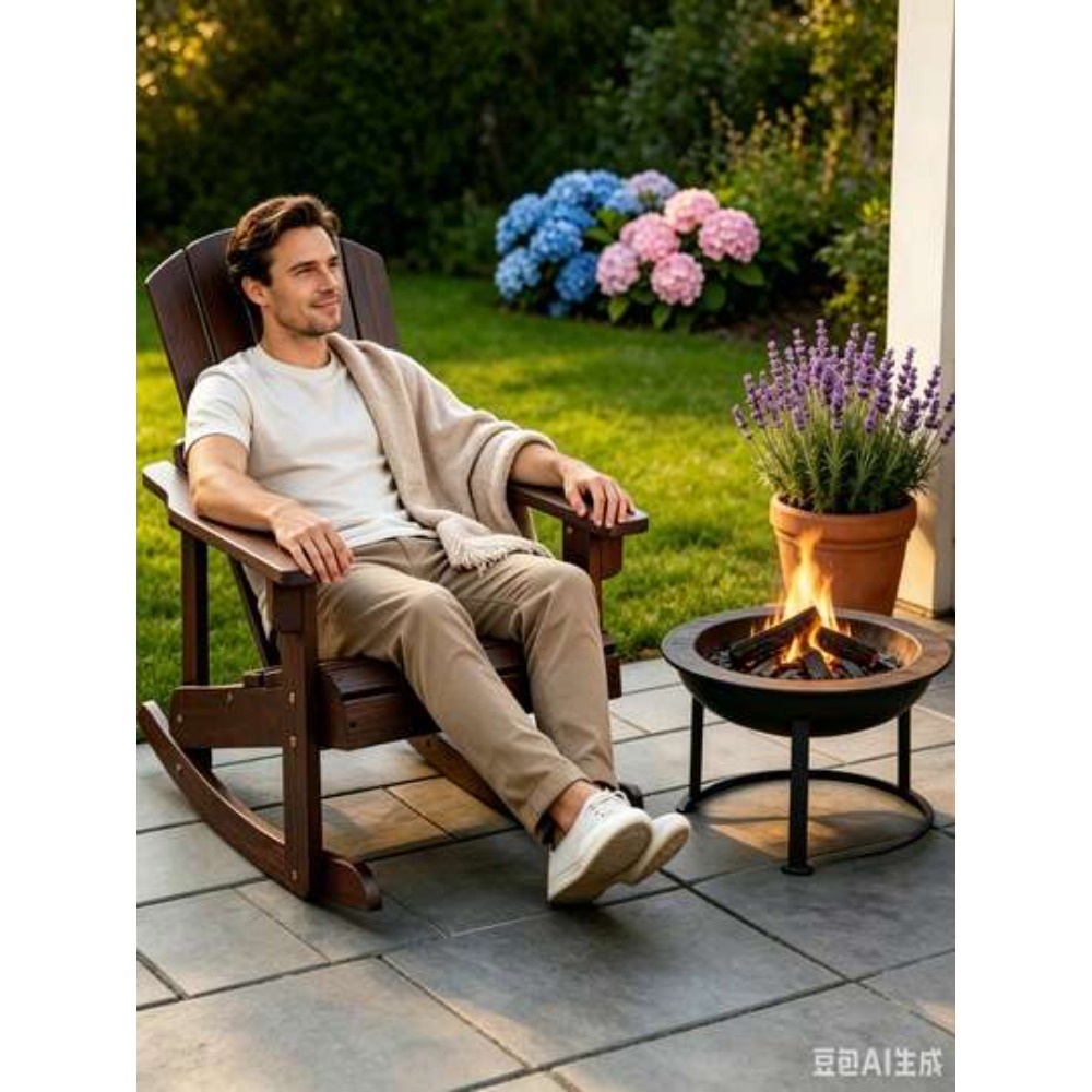 Kids Outdoor Adirondack Chair - Chaise à bascule Adirondack en bois