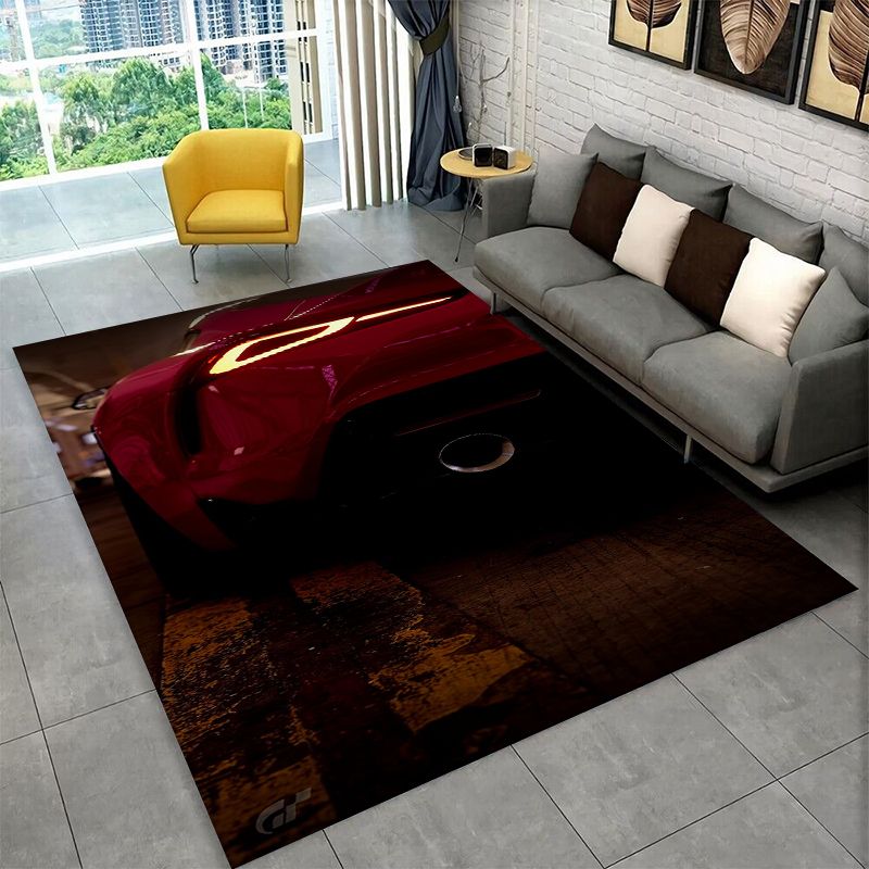Kids Indoor Outdoor Cart - Tapis antidérapant Racing Car T-Toyoto pour