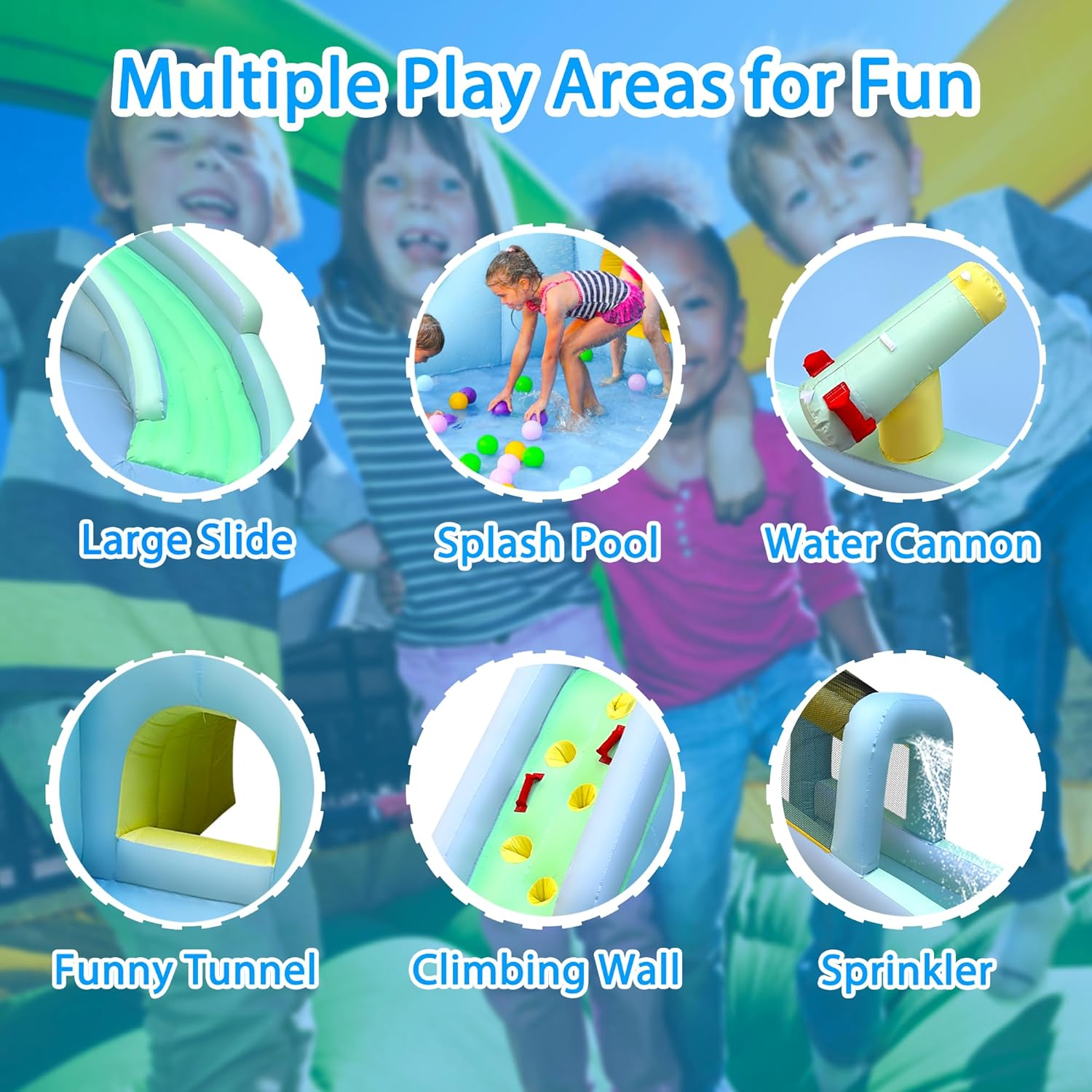 Parc aquatique gonflable 6-en- - Kids Outdoor Climbing avis et prix