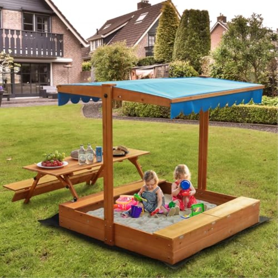 Bac à sable en bois pour enfan - Kids Outdoor Bench avis et prix