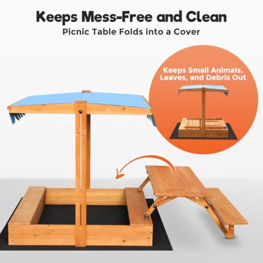 Bac à sable en bois pour enfan - Kids Outdoor Bench avis et prix