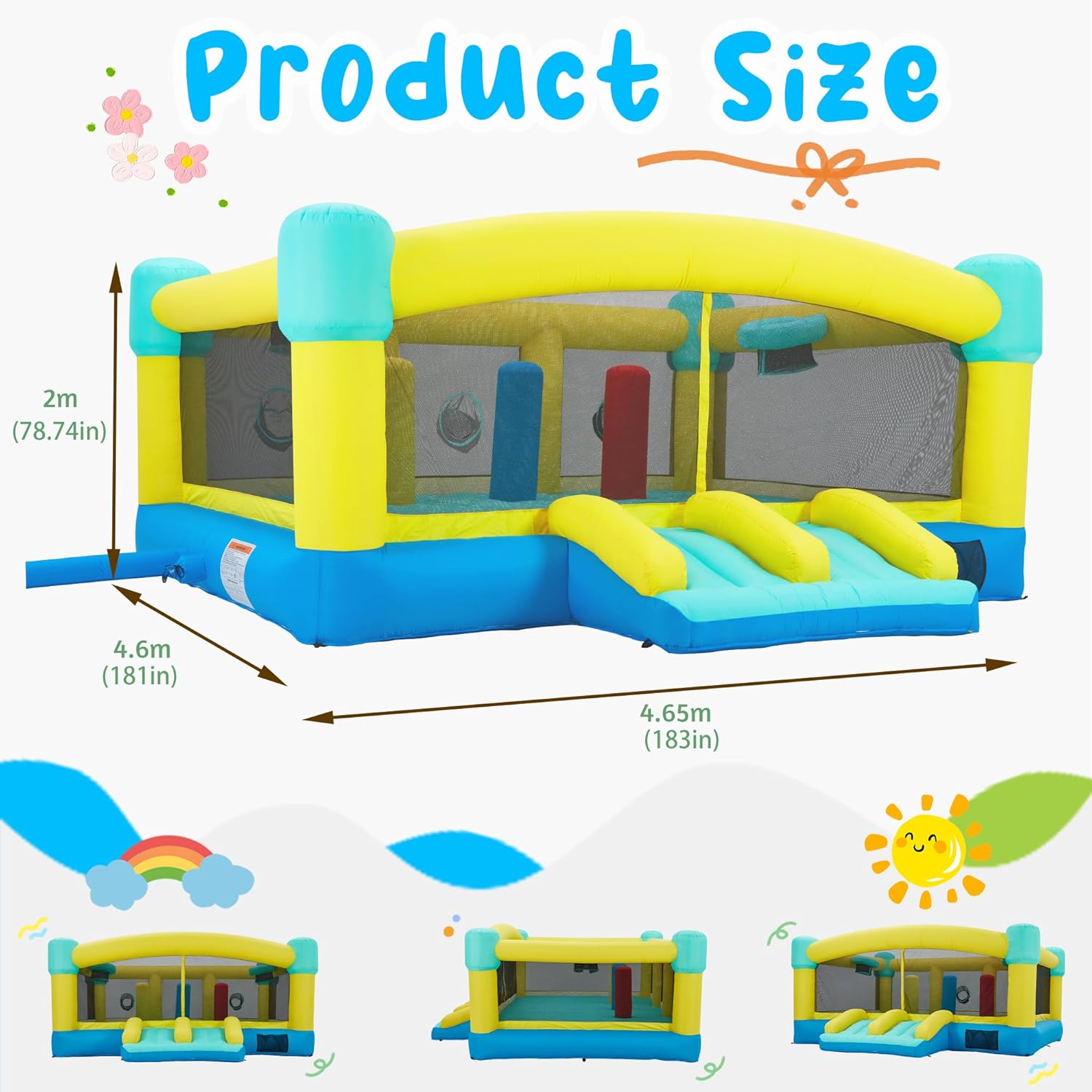 Grande structure gonflable, ch - Kids Outdoor Bounce House avis et prix