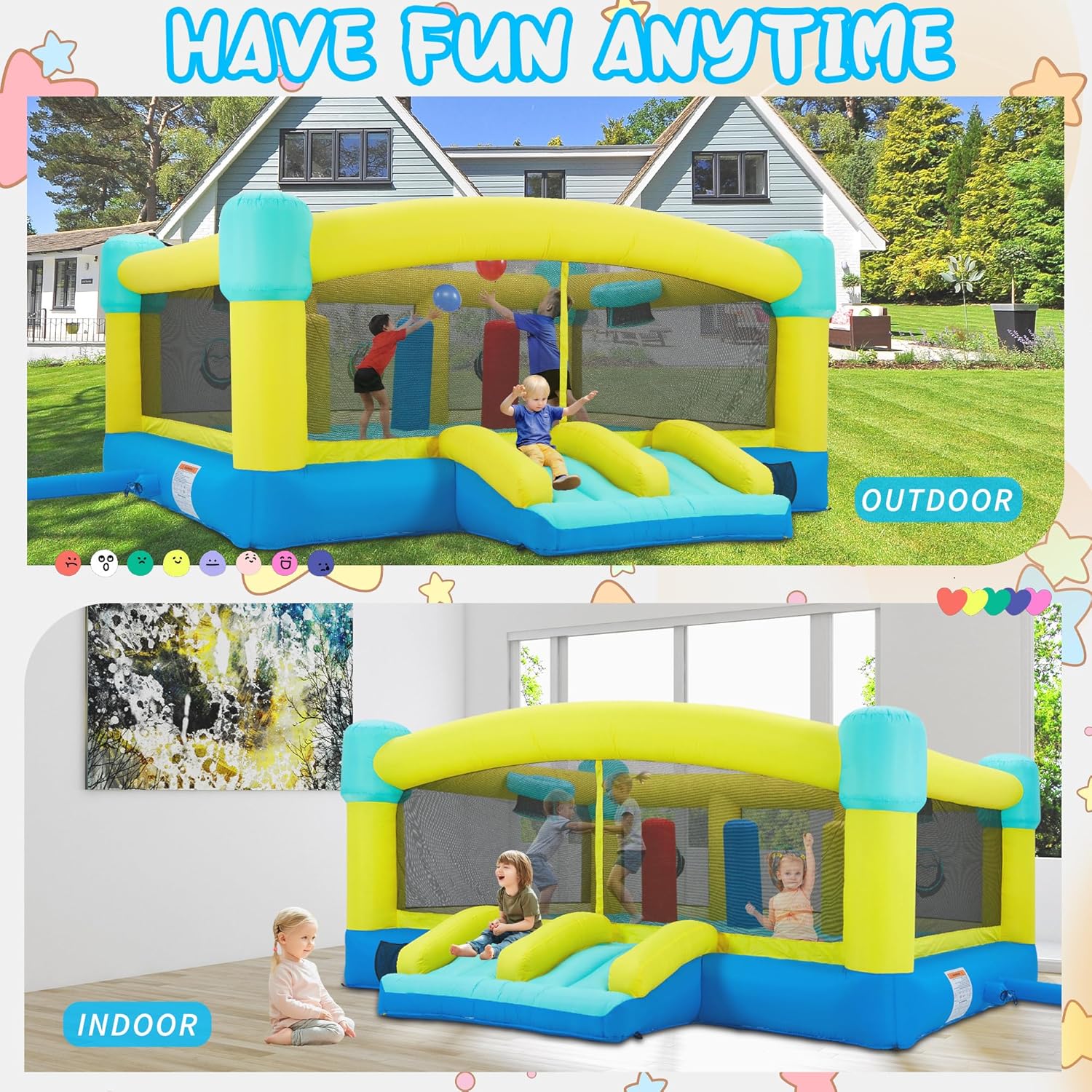 Grande structure gonflable, ch - Kids Outdoor Bounce House avis et prix