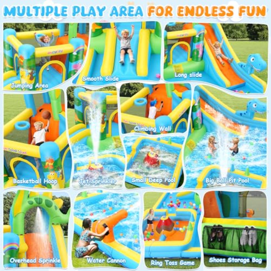 Toboggan aquatique gonflable d - Kids Outdoor Bounce House avis et prix