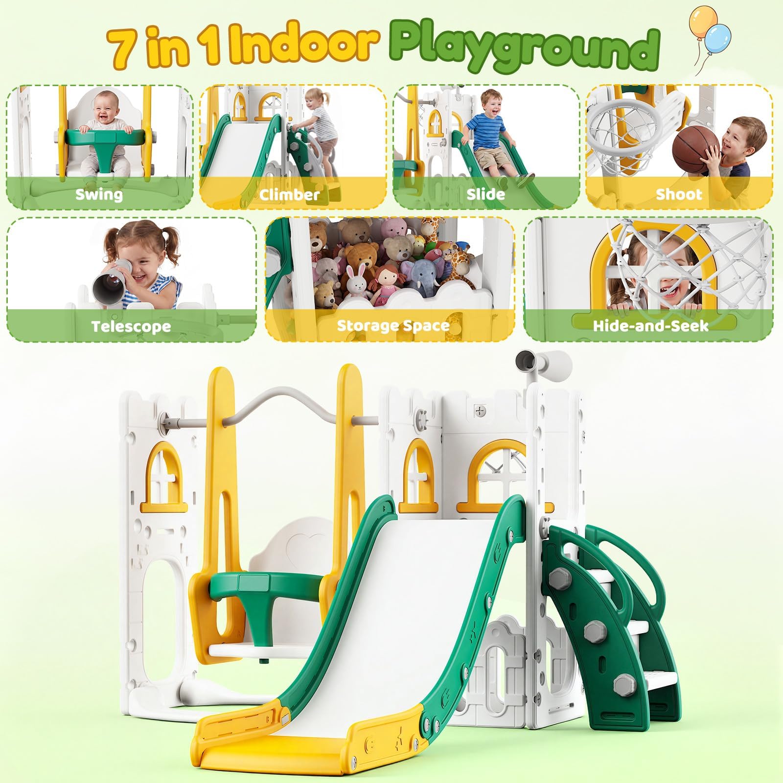 Ensemble de jeux 7 en 1 pour t - Kids Outdoor Basketball avis et prix