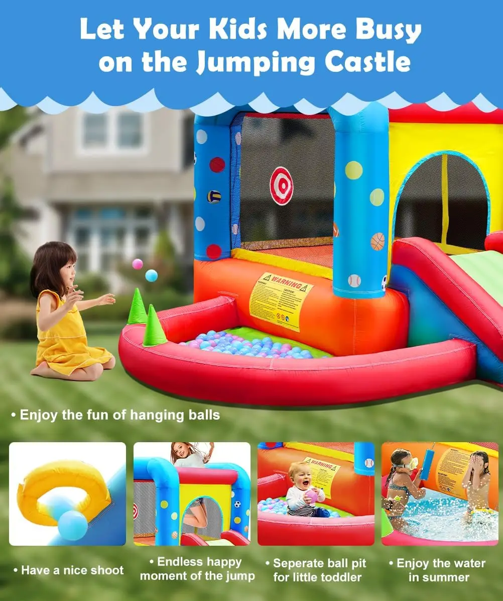 Château gonflable Step4Fun, to - Kids Outdoor Bounce House avis et prix