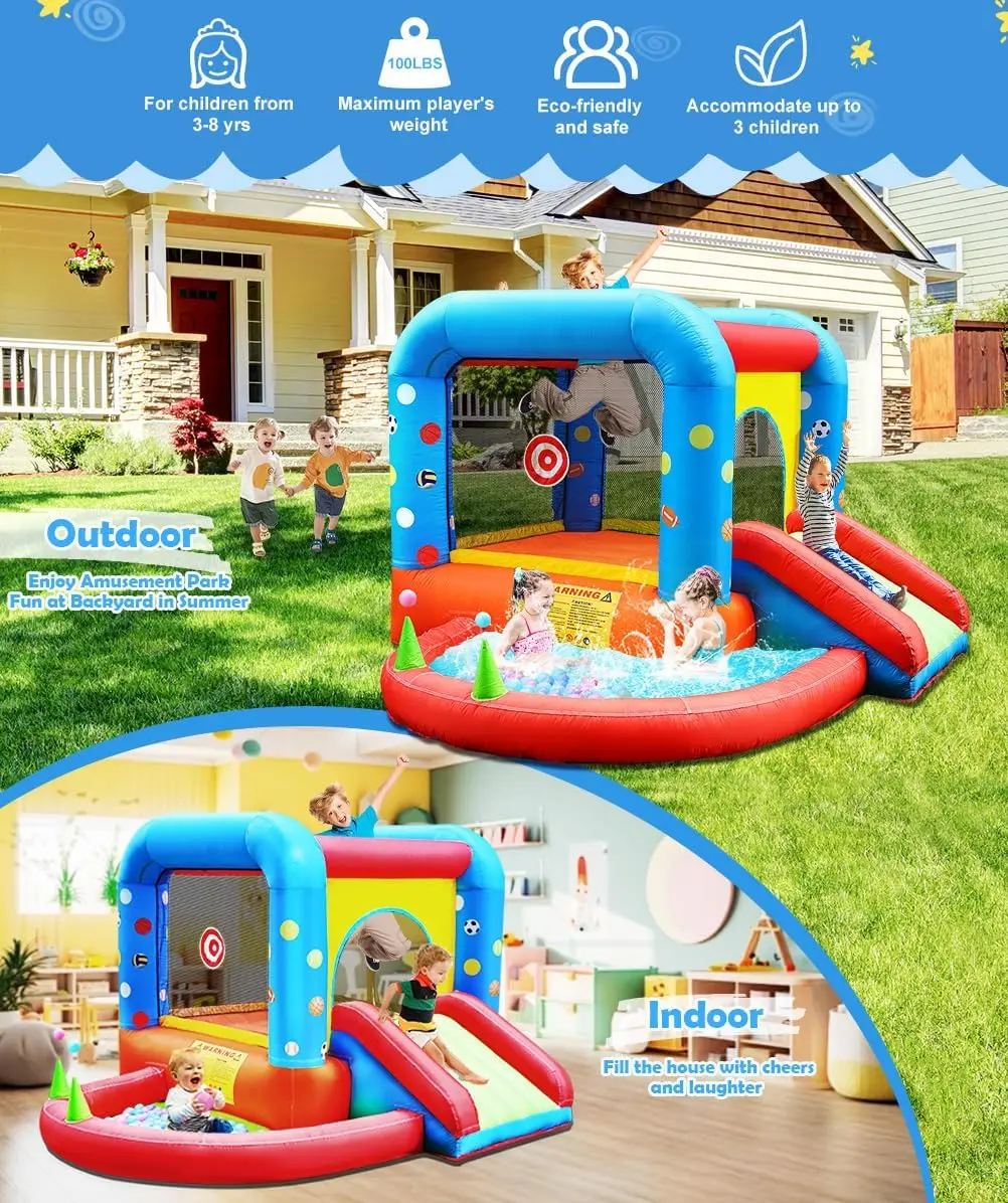 Château gonflable Step4Fun, to - Kids Outdoor Bounce House avis et prix
