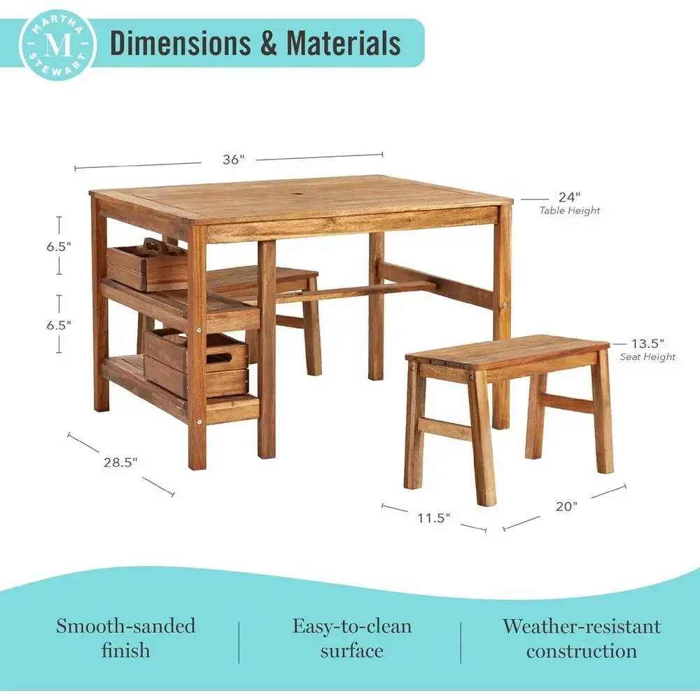 Ensemble Table et 2 Bancs d'Ex - Kids Outdoor Bench avis et prix