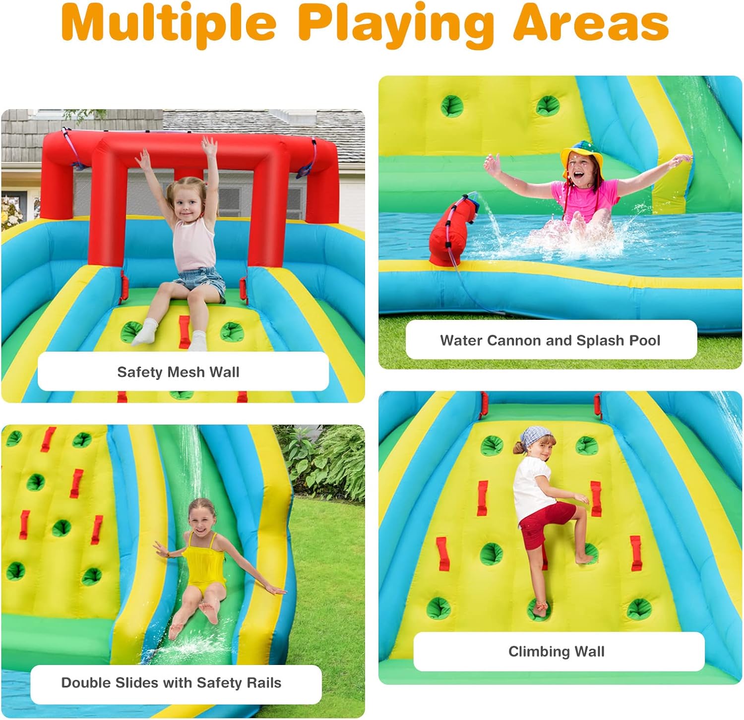 Toboggan aquatique gonflable g - Kids Outdoor Climbing avis et prix