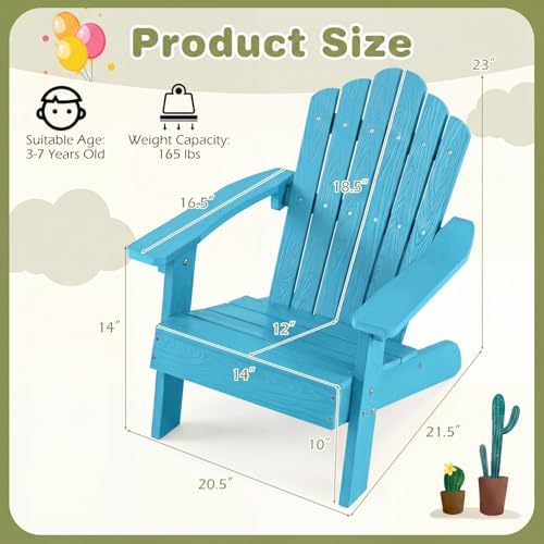 Chaise Adirondack pour enfants - Kids Outdoor Adirondack Chair avis et prix