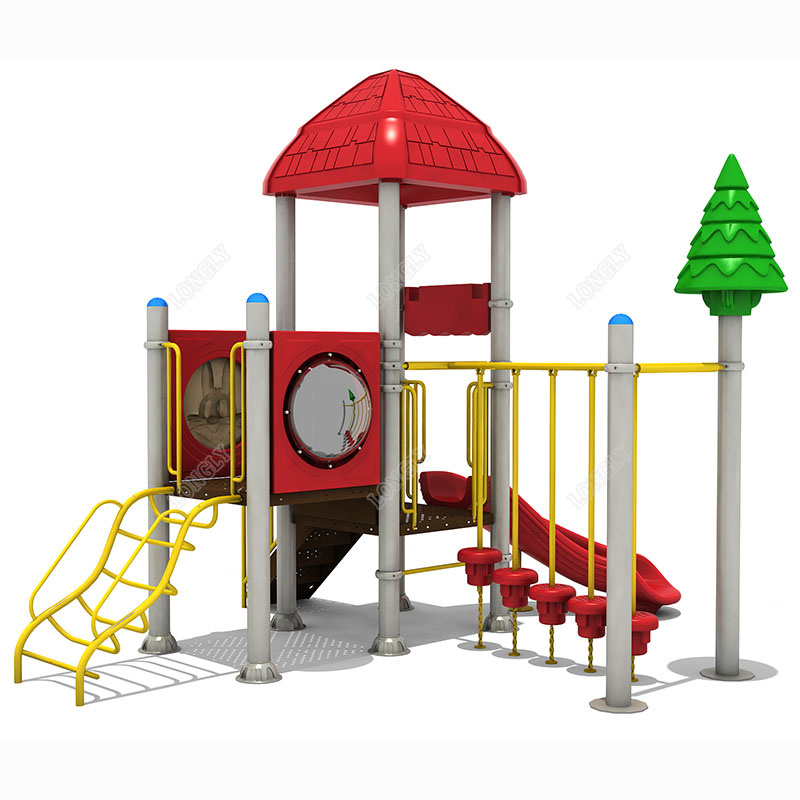 Toboggan en plastique rouge po - Kids Outdoor Park avis et prix