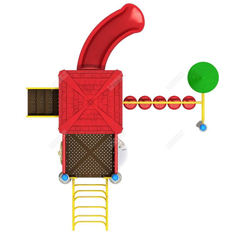 Toboggan en plastique rouge po - Kids Outdoor Park avis et prix