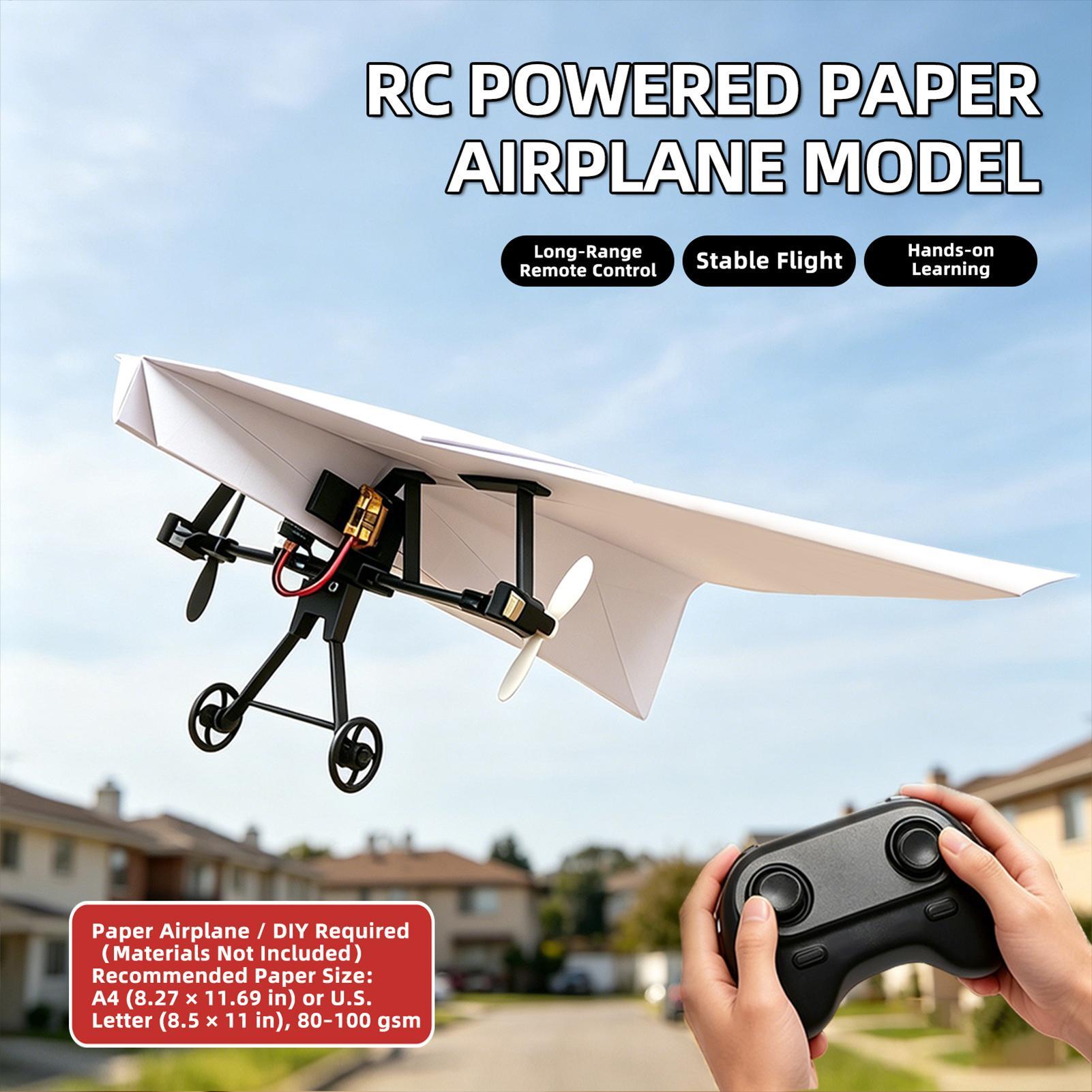 Kit d'avion en papier RC à con - Kids Outdoor Park avis et prix