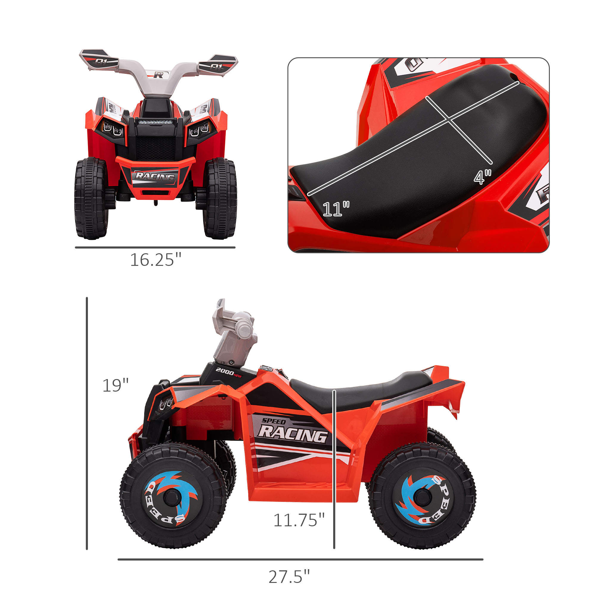 Voiture 6V pour enfants, desig - Kids Outdoor Play Yard avis et prix
