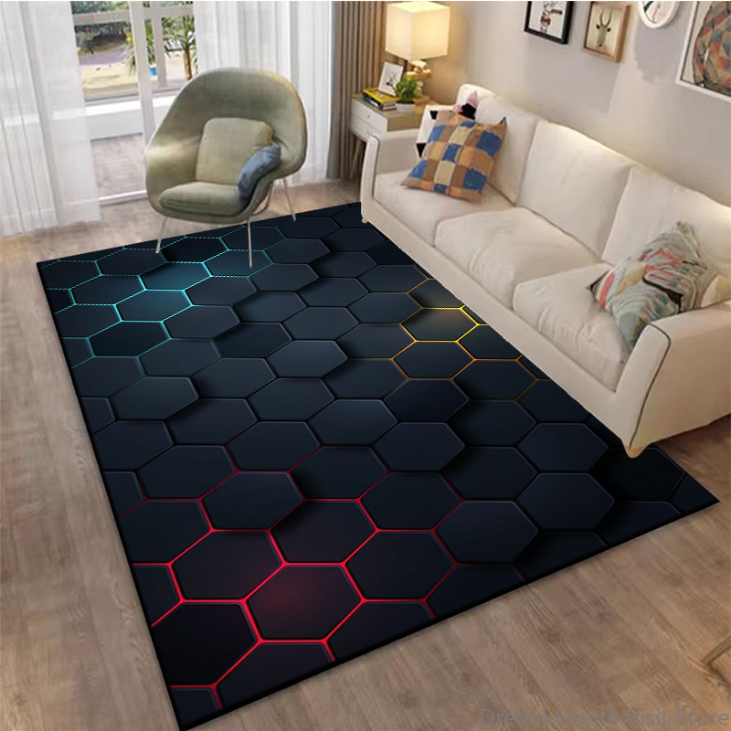 Tapis 3D abstrait à effet miro - Kids Outdoor Play Area avis et prix