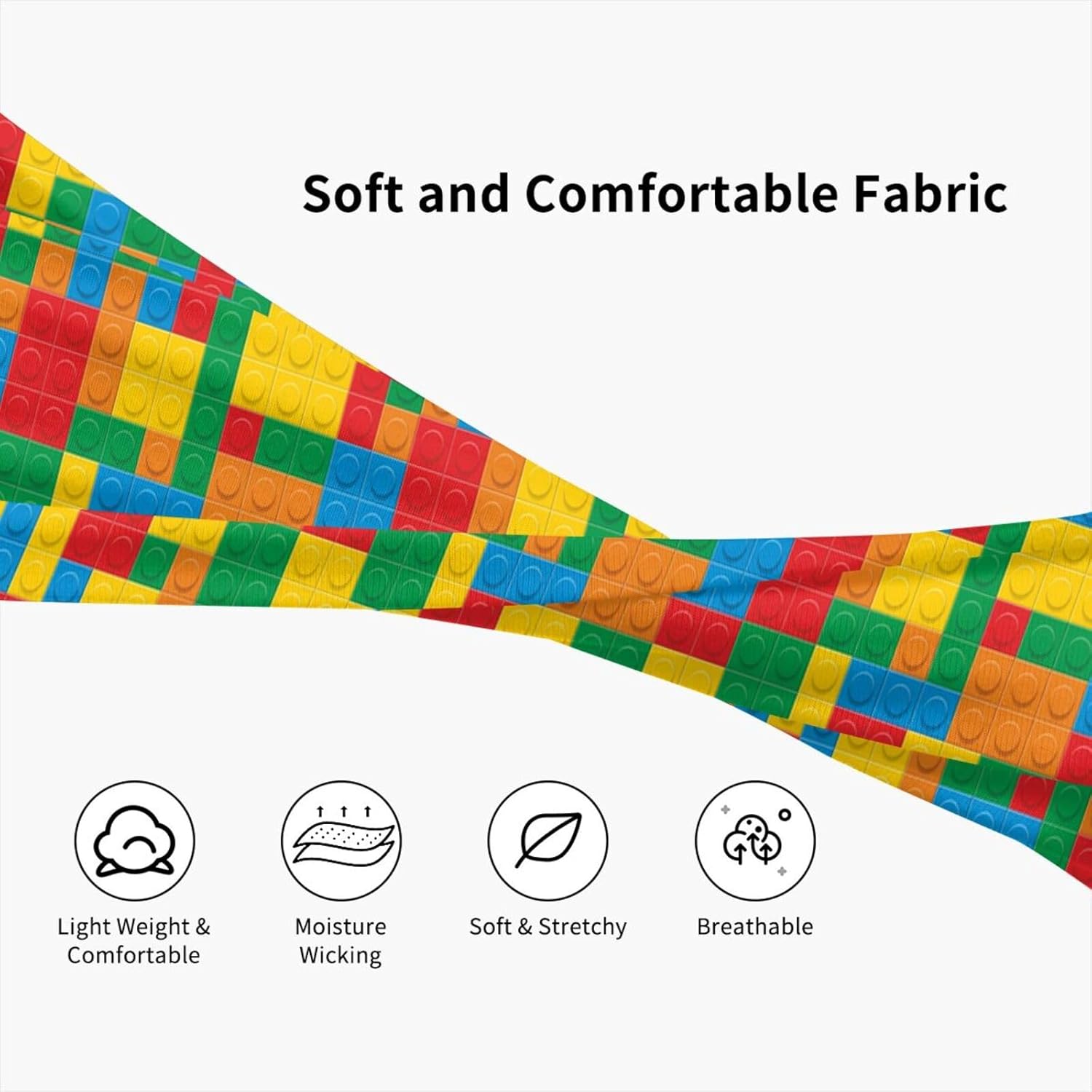 Bandeau imprimé blocs de const - Kids Outdoor Yoga avis et prix