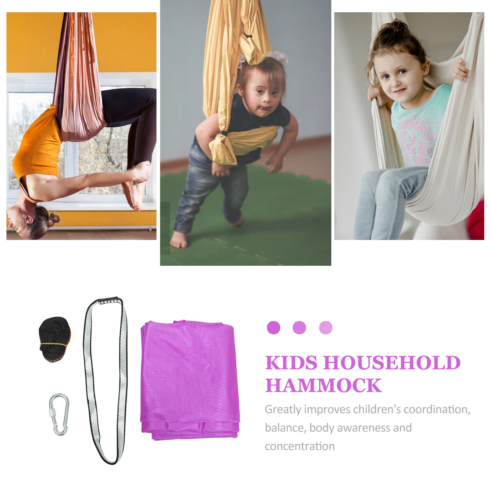 1 ensemble de hamac de yoga po - Kids Outdoor Yoga avis et prix