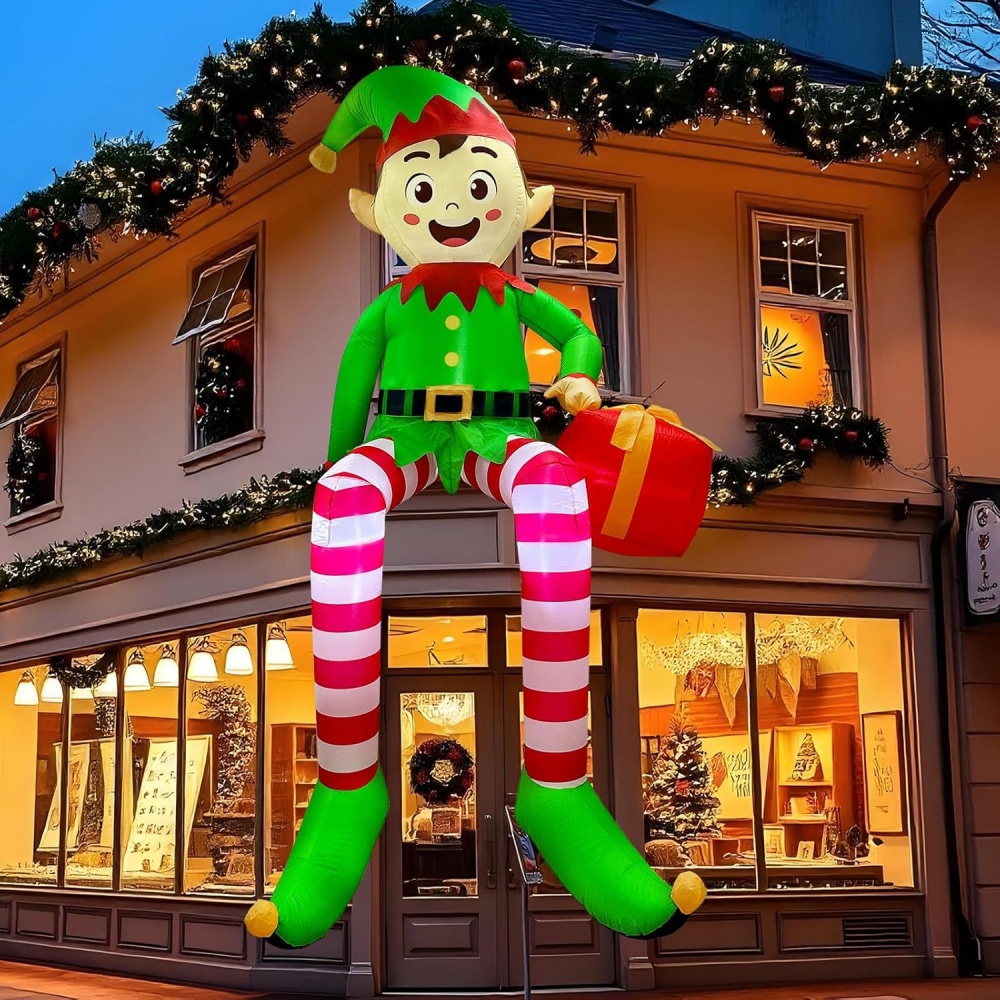 8FT gonflables de noël assis e - Kids Outdoor Decor avis et prix