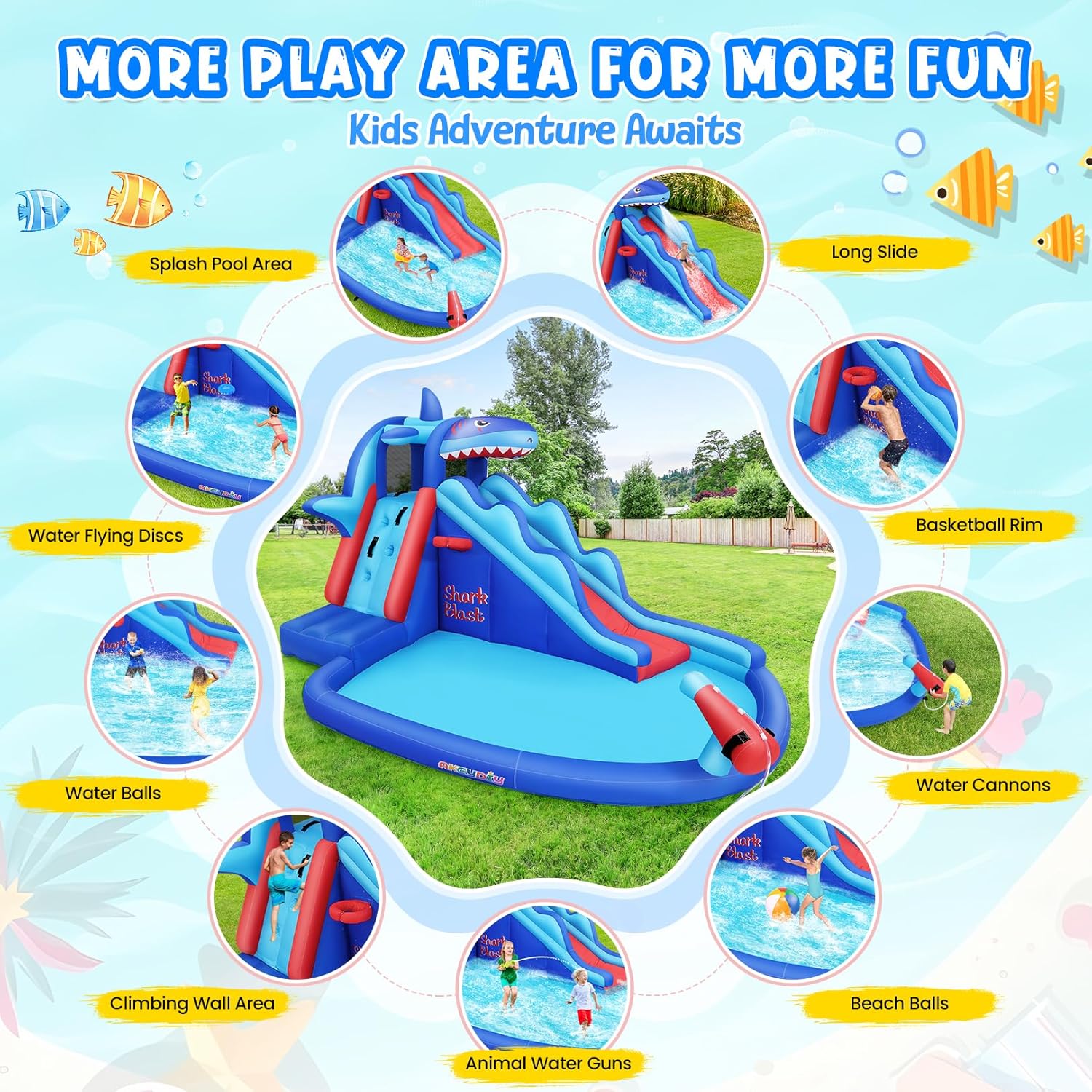 Parc aquatique gonflable sur l - Kids Outdoor Climbing avis et prix