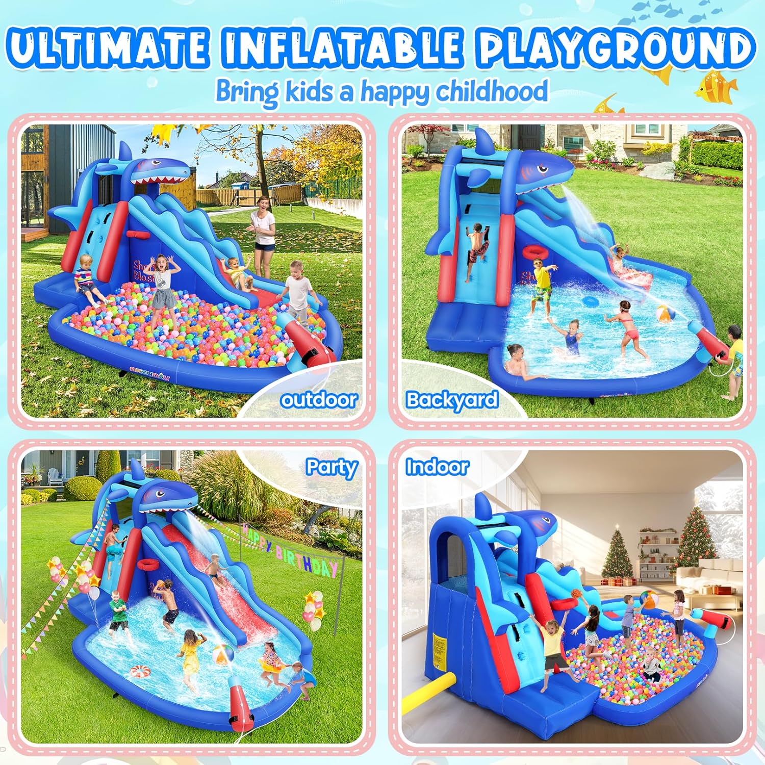 Parc aquatique gonflable sur l - Kids Outdoor Climbing avis et prix