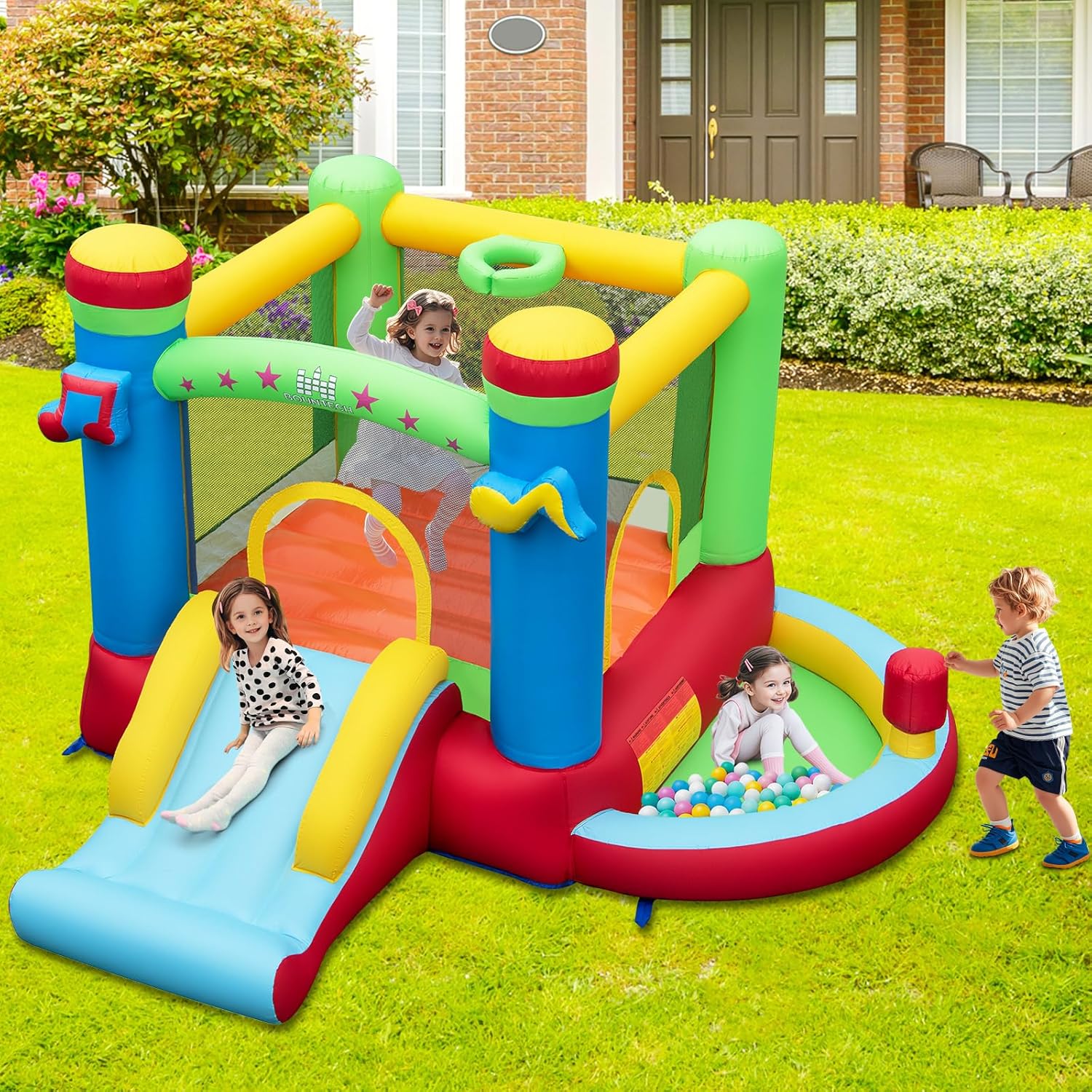 Château gonflable avec piscine - Kids Outdoor Bounce House avis et prix