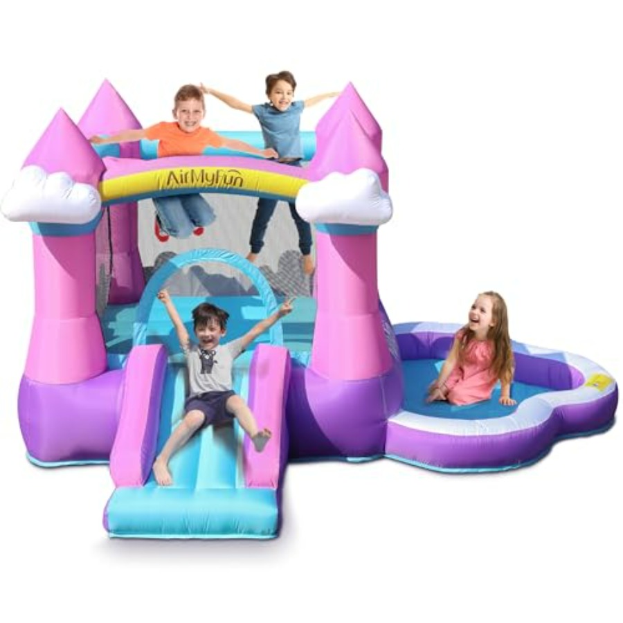 Structure gonflable rose pour  - Kids Outdoor Bounce House avis et prix