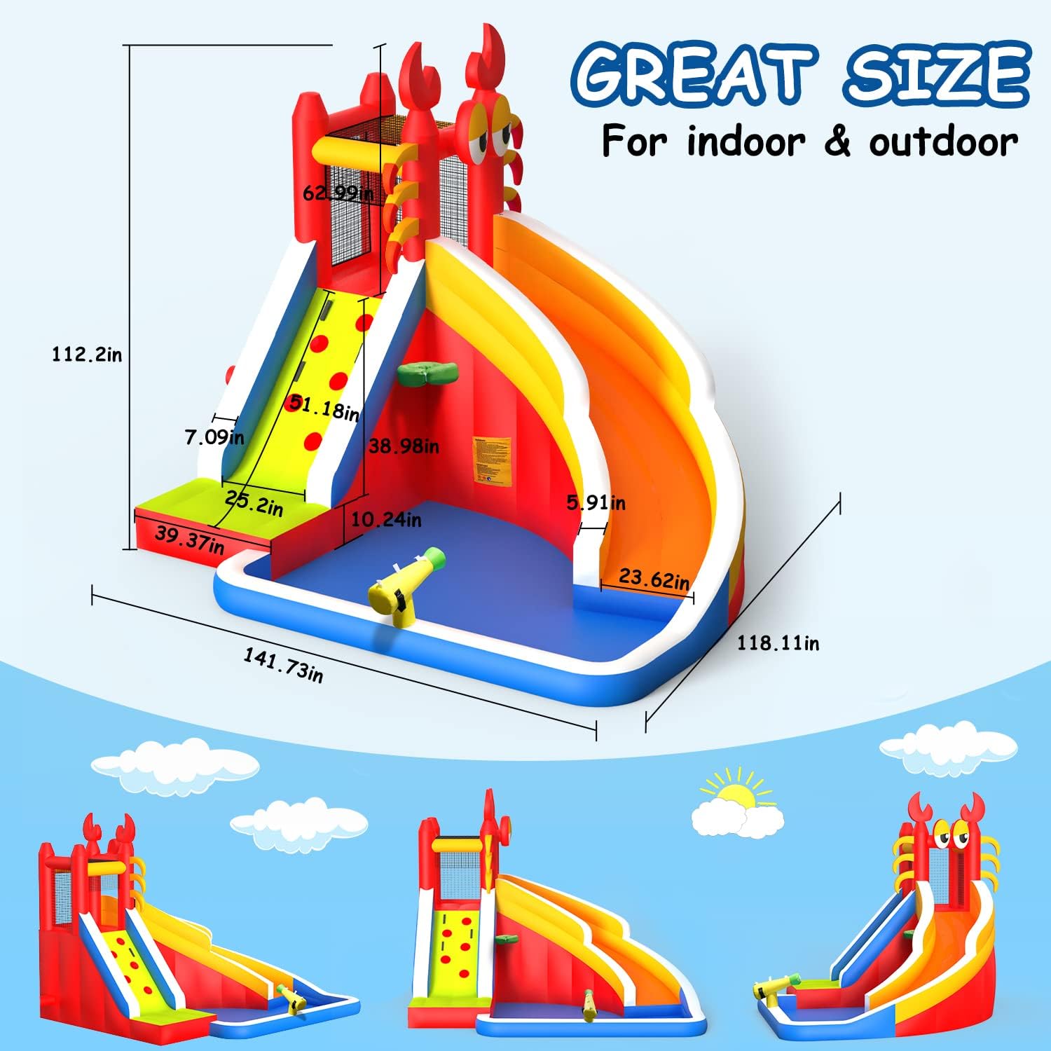 Grande structure gonflable ave - Kids Outdoor Climbing avis et prix