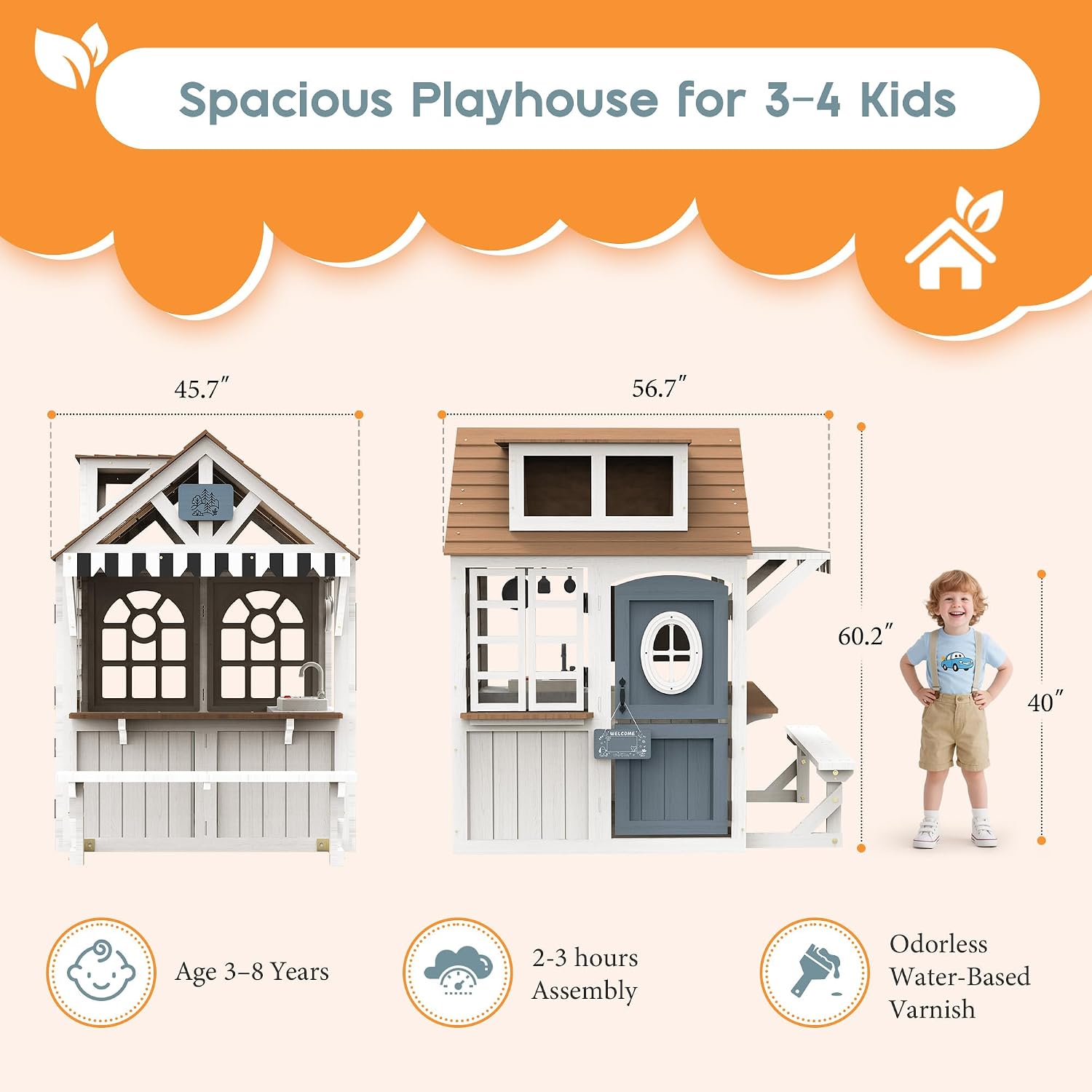 Maison de jeu en bois pour enf - Kids Outdoor Bench avis et prix